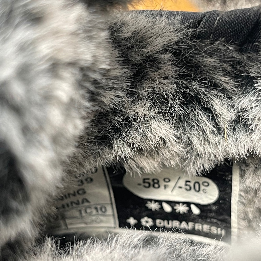 Bogs Arcata Knit Winter Boots Women 8 Gray Waterproof Faux Fur Insulated Snow - Picture 10 of 15